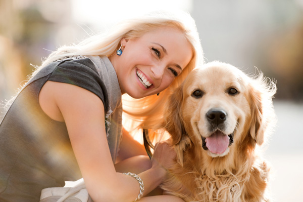 happy-woman-with-her-dog